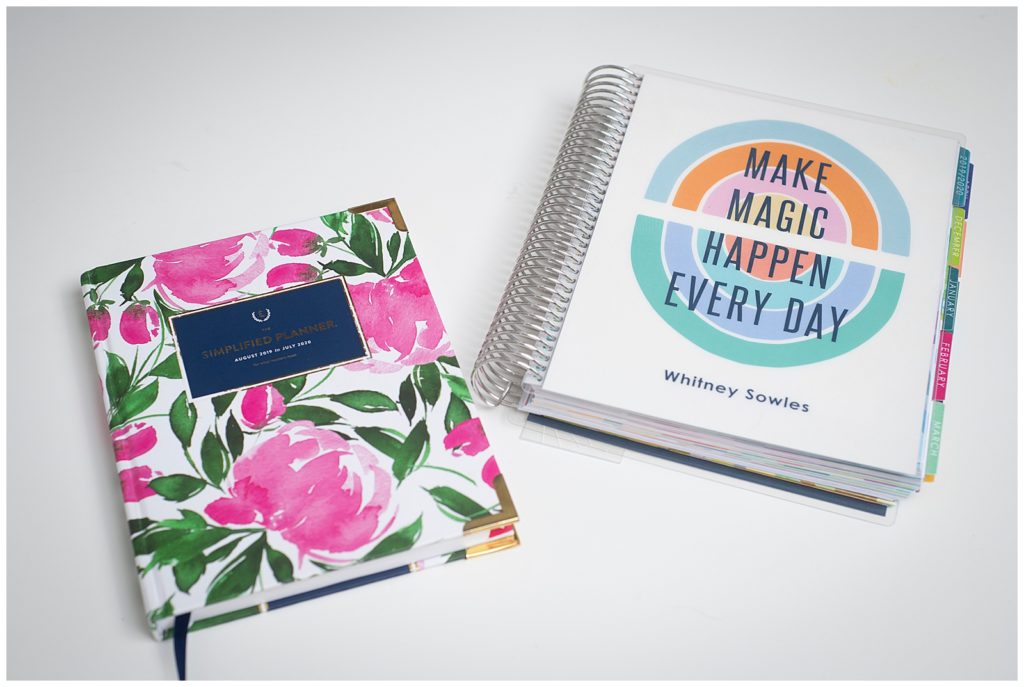 Getting organized with Emily Ley's Simplified Planner and Erin Condren. My favorite products