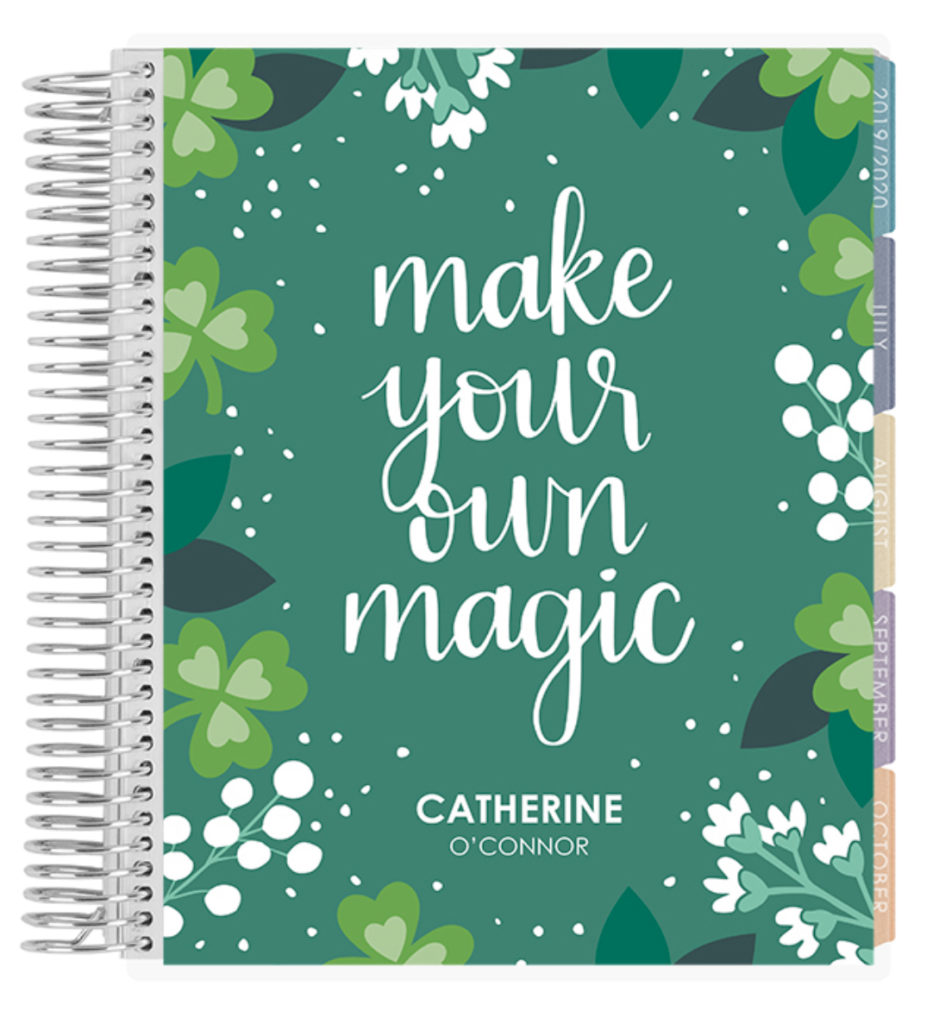 Green Make Your Own Magic Life planner by Erin Condren