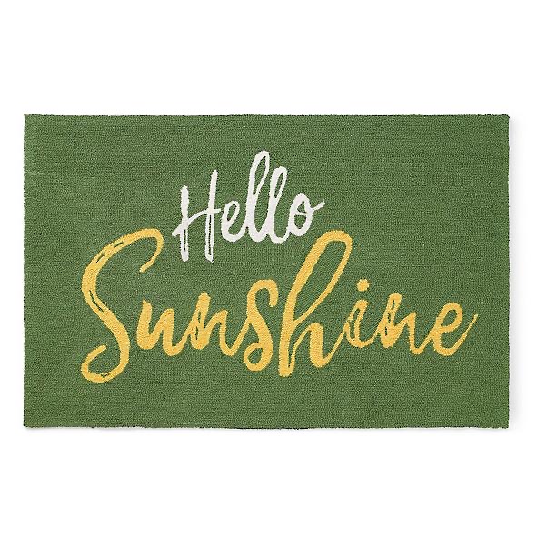 Hello Sunshine welcome mat from Grandin Road