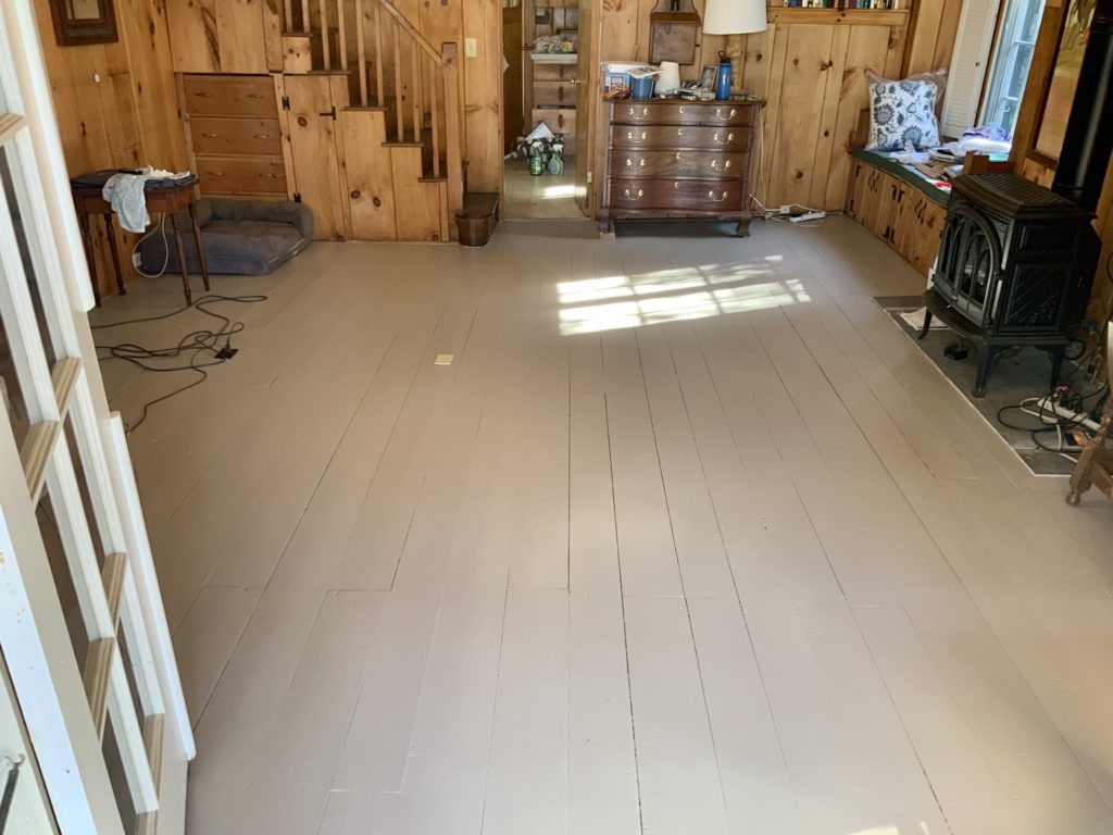 The Floor after a fresh coat of paint