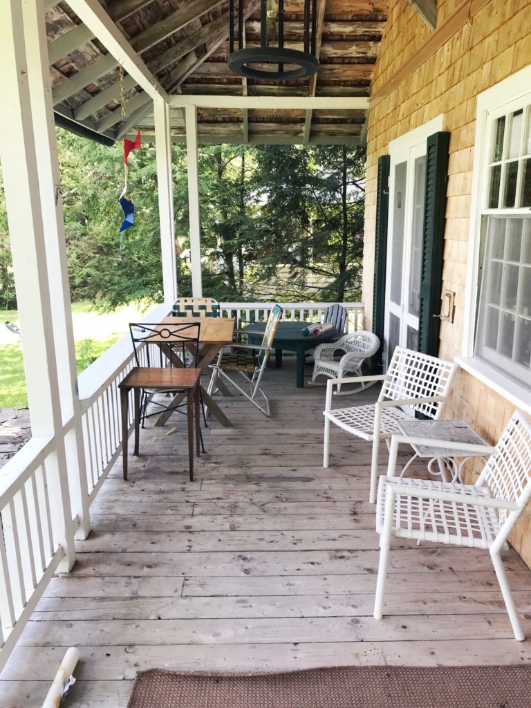 Furniture on a porch