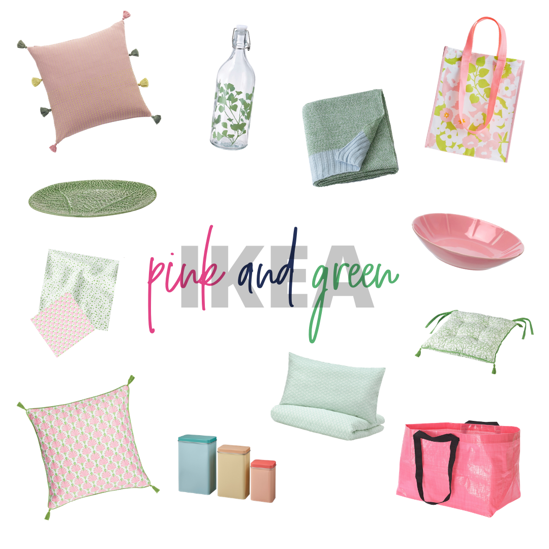 Pink and green picks from Ikea