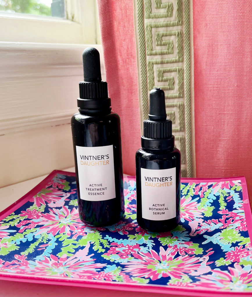 Two bottles of Vitner's Daughter serums using less for more

